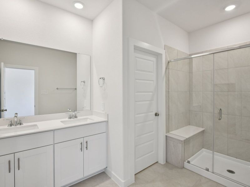 Furnished interior view inside a new home in Kemah Crossing - City Series, Kemah (Image 9).