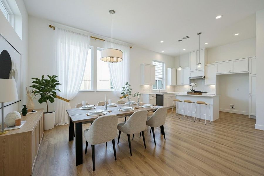 Furnished interior view inside a new home in Upland Estates, Houston (Image 7).