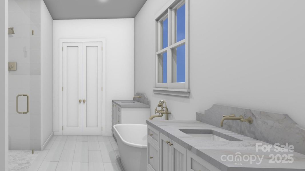 Primary Bathroom Rendering