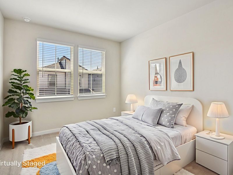 Furnished interior view inside a new home in Spring Brook Village - City Series, Houston (Image 8).