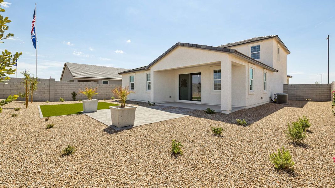 Exterior details and patio area of a home in Remington, Buckeye (Image 21).