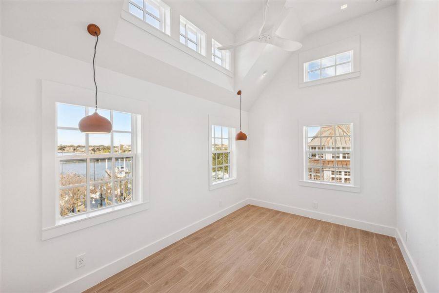 One of the upstairs secondary bedrooms.