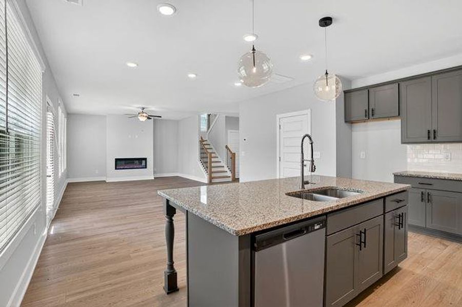 Furnished interior view inside a new home in Killian Manor at The Adares, Adairsville (Image 4).