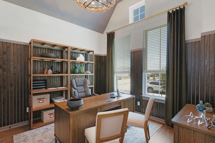 Representative furnished interior of a home built from the Silas by Chesmar Homes in Lariat, Liberty Hill (Image 5). Representative furnished interior of a home built from the Silas by Chesmar Homes in Lariat, Liberty Hill (Image 5).