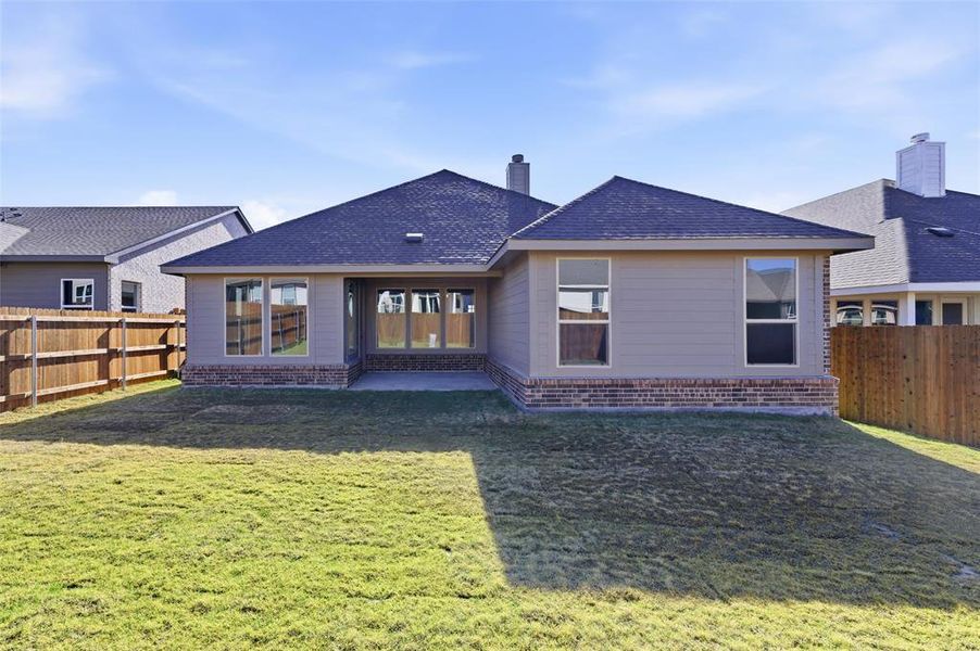 Exterior details and patio area of a home in Liberty Pointe, Gainesville (Image 16).