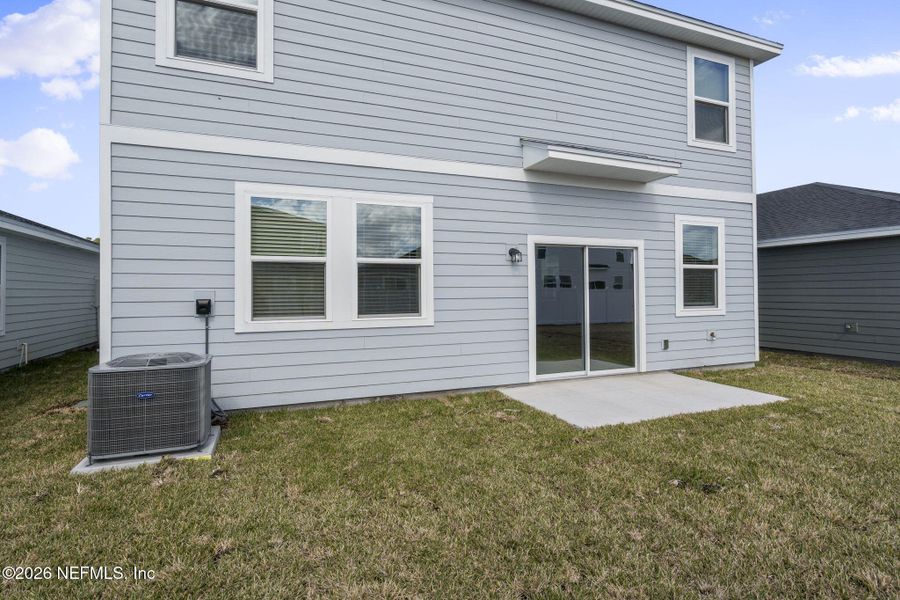 Exterior details and patio area of a home in Cypress Meadows - Classic Series, Jacksonville (Image 19). Exterior details and patio area of a home in Cypress Meadows - Classic Series, Jacksonville (Image 19).
