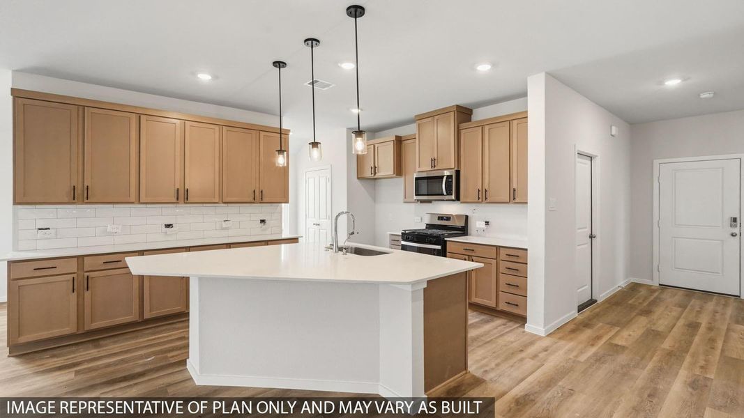 Furnished interior view inside a new home in Sunterra, Katy (Image 4).
