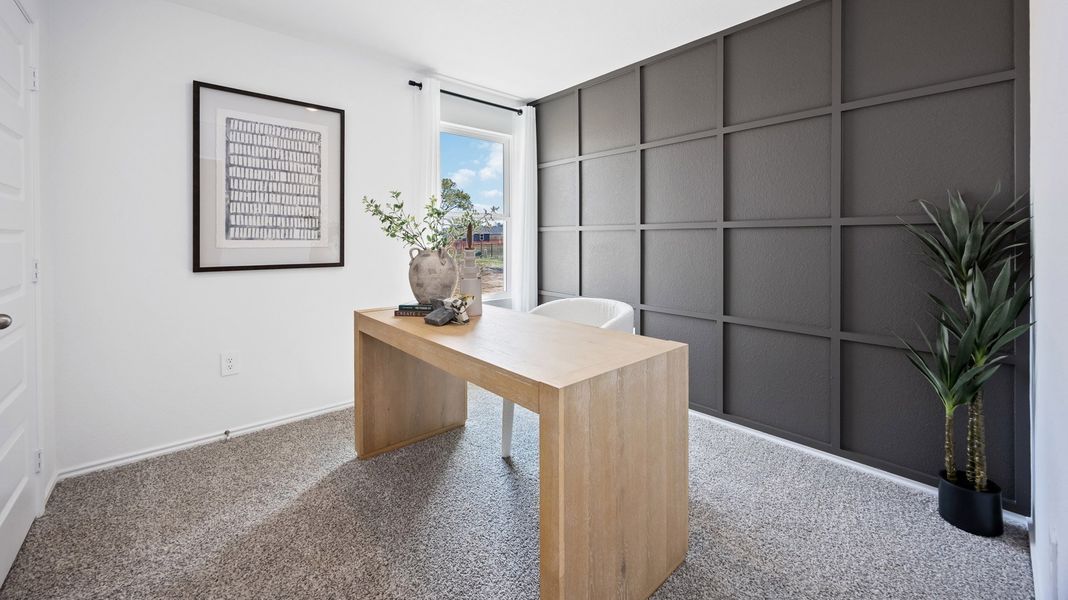 Furnished interior view inside a new home in Garver Heights, Houston (Image 5).