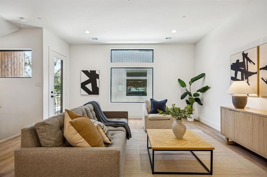 Furnished interior view inside a new home in , Dallas (Image 12). Furnished interior view inside a new home in , Dallas (Image 12).