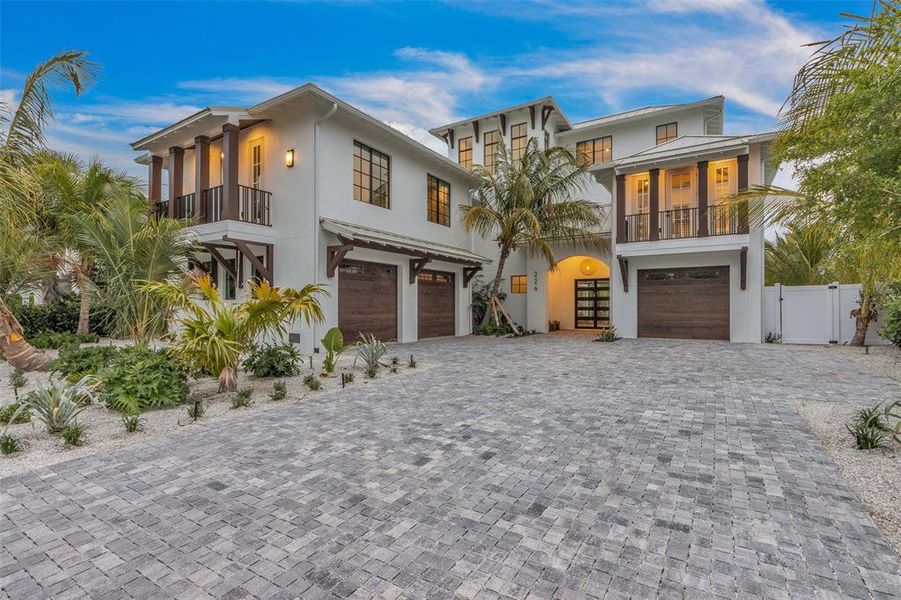 Front exterior of a new home in , Anna Maria, FL, highlighting curb appeal (Image 23).