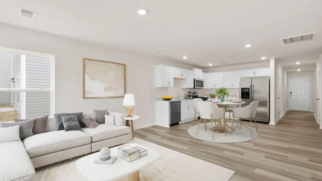 Furnished interior view inside a new home in Village Grove, Greenville (Image 12).