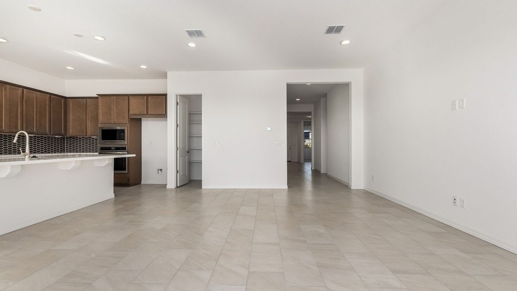 Furnished interior view inside a new home in Arroyo Seco - Hacienda, Buckeye (Image 4).