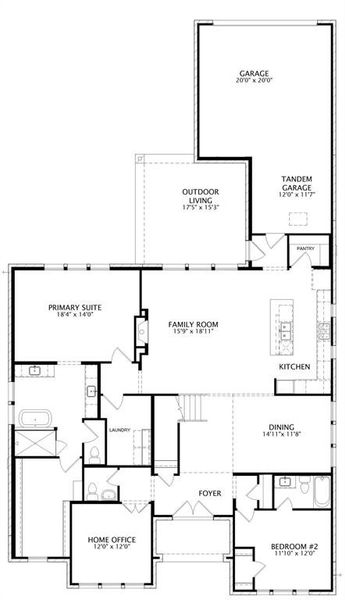 2D floor plan layout of this home in Talia, Mesquite, TX (Image 3). 2D floor plan layout of this home in Talia, Mesquite, TX (Image 3).