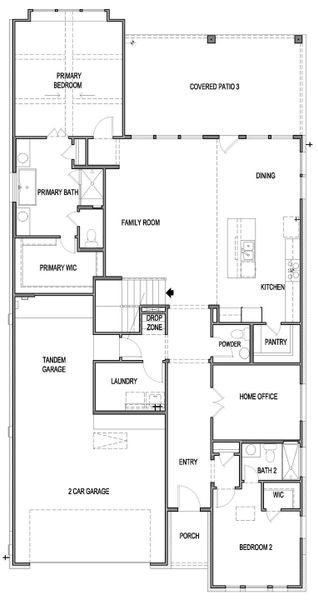 2D floor plan layout of this home in Blackhawk, Pflugerville, TX (Image 2). 2D floor plan layout of this home in Blackhawk, Pflugerville, TX (Image 2).