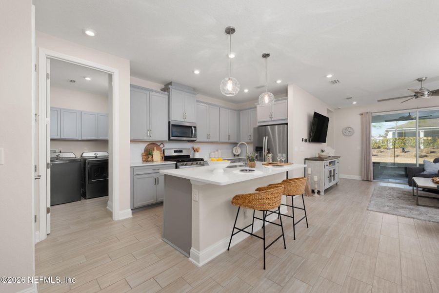 Furnished interior view inside a new home in , St. Johns (Image 5). Furnished interior view inside a new home in , St. Johns (Image 5).