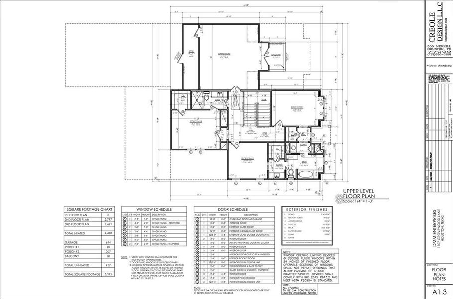 Upper level floor plan - Gameroom, 3 bedrooms, 2 bathrooms including a Jack and Jill bathroom.