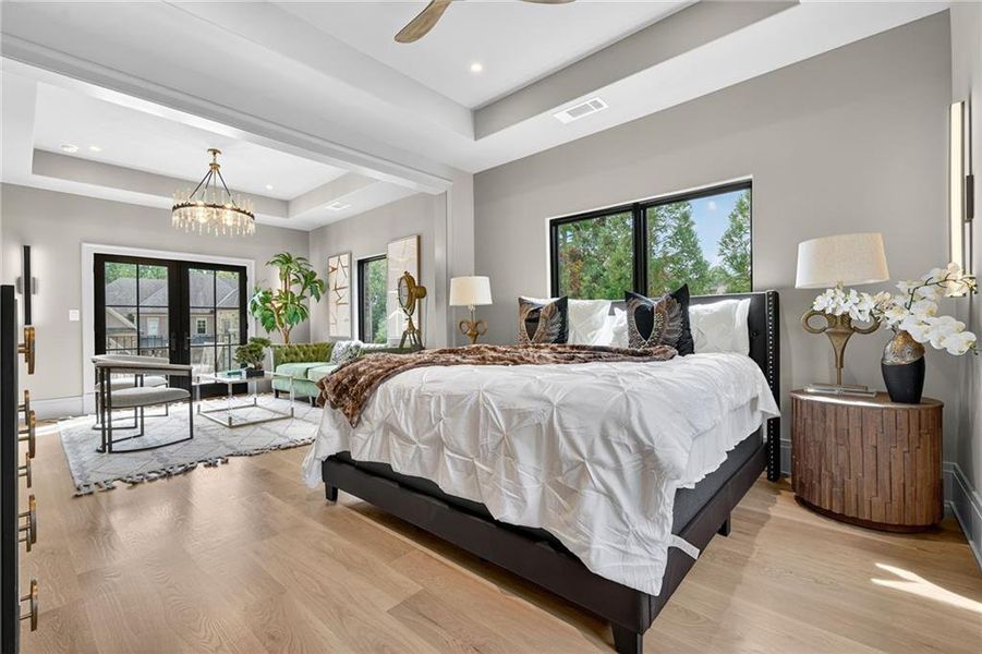 Furnished interior view inside a new home in , Atlanta (Image 50).