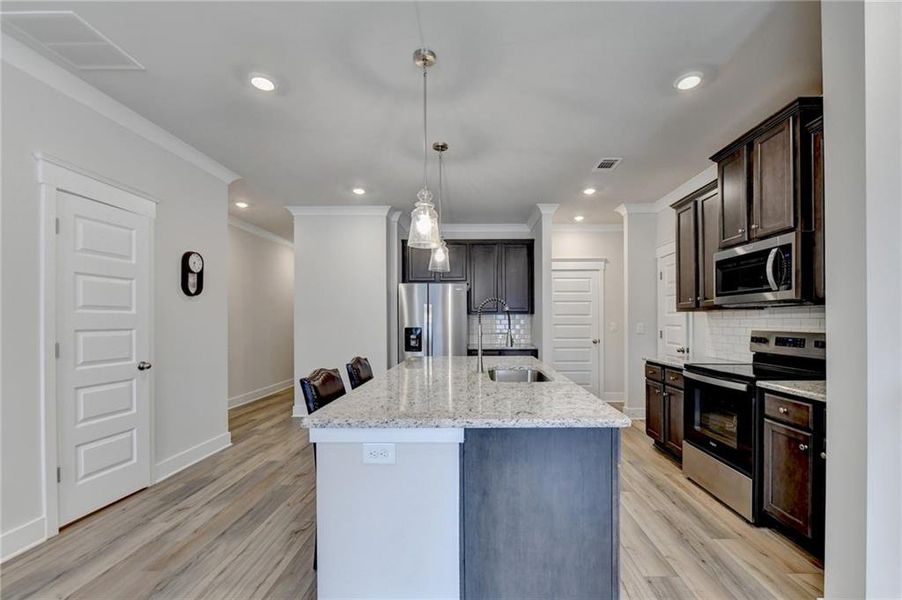 Furnished interior view inside a new home in , Auburn (Image 38).