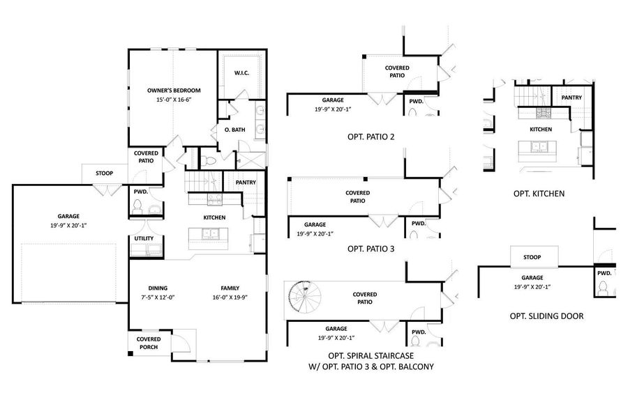 2D floor plan layout of this home in Bridgeland Central, Cypress, TX (Image 4). 2D floor plan layout of this home in Bridgeland Central, Cypress, TX (Image 4).