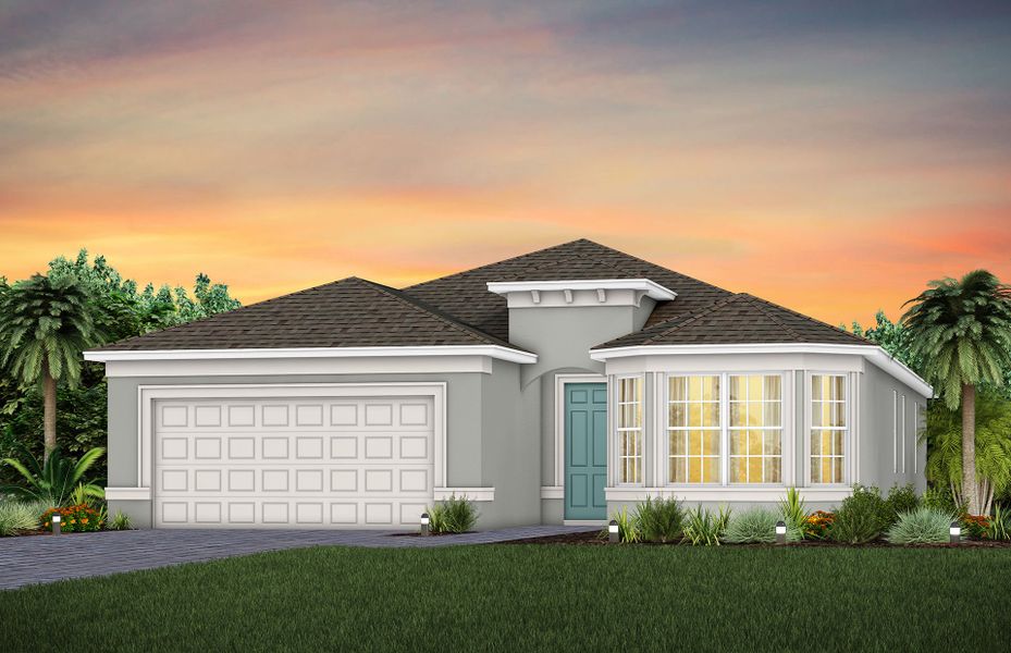 Representative exterior photo of a completed home built from the Mystique by Del Webb in Del Webb Sunbridge, St. Cloud, FL (Image 23).