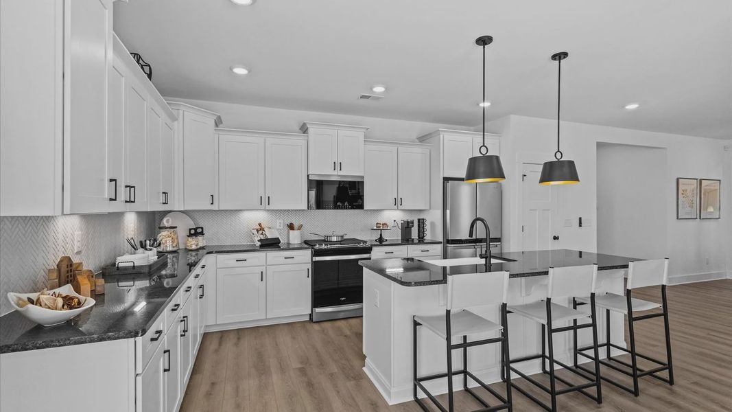 Representative furnished interior of a home built from the Wakefield by DRB Homes in Rosemary Grove, Greenville (Image 3).