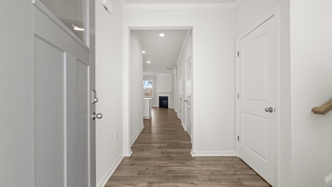 Representative unfurnished interior of a home built from the Belfort by D.R. Horton in Hamptons at Riverwood North, Dallas (Image 10).