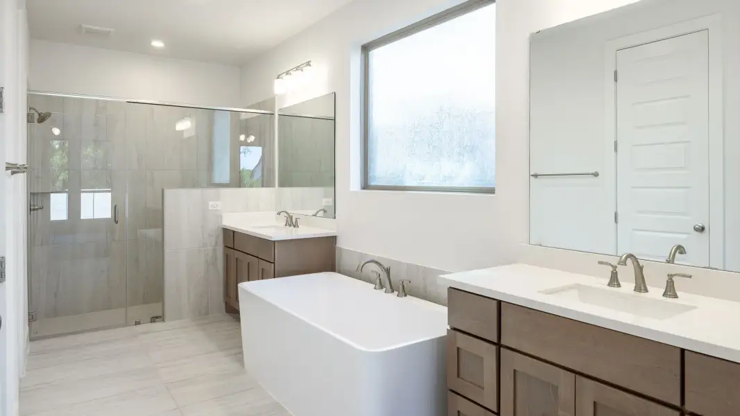 Furnished interior view inside a new home in Wolf Ranch, Georgetown (Image 6).