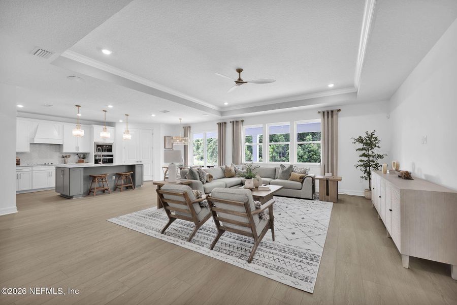 Furnished interior view inside a new home in Hyland Trail, Green Cove Springs (Image 18).
