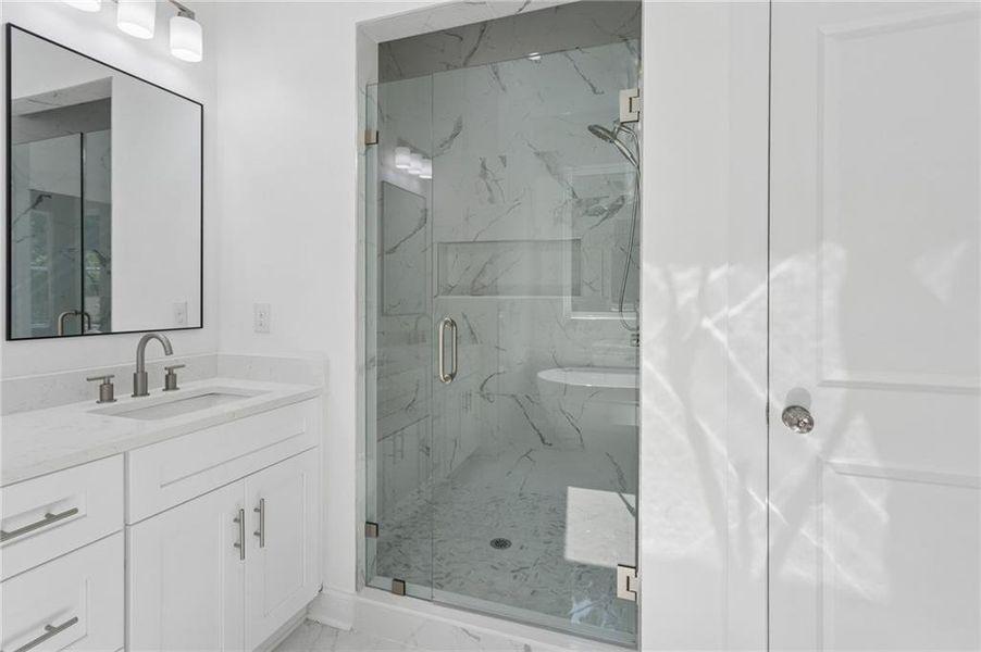 Furnished interior view inside a new home in , Atlanta (Image 10).