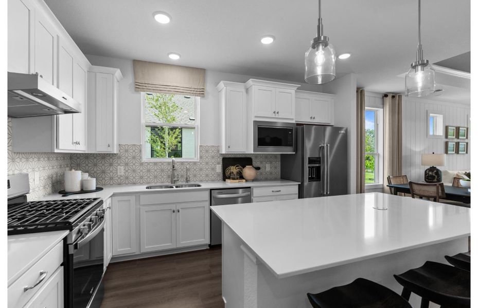 Furnished interior view inside a new home in Del Webb New Braunfels at Veramendi, New Braunfels (Image 18). Furnished interior view inside a new home in Del Webb New Braunfels at Veramendi, New Braunfels (Image 18).