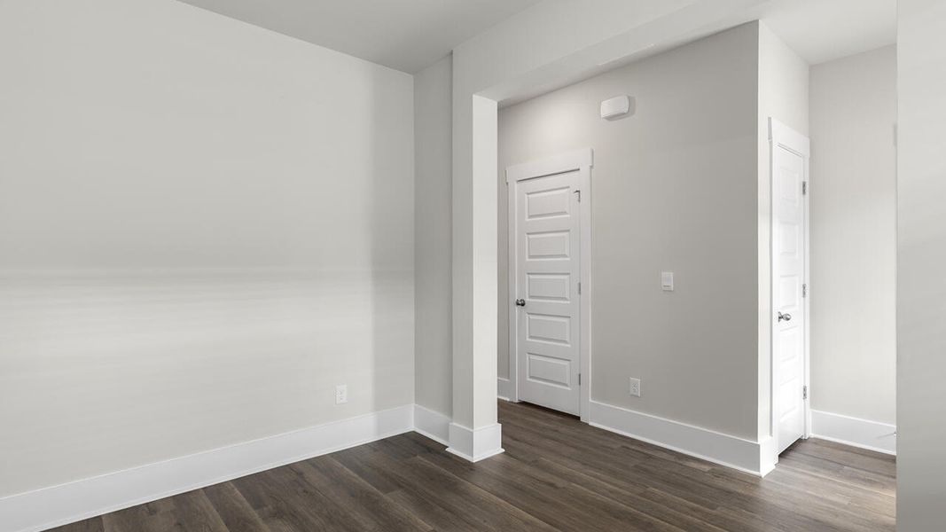 Spacious, unfurnished interior of a new home in The Palms at Indigo Preserve Townhomes, Leland (Image 18). Spacious, unfurnished interior of a new home in The Palms at Indigo Preserve Townhomes, Leland (Image 18).