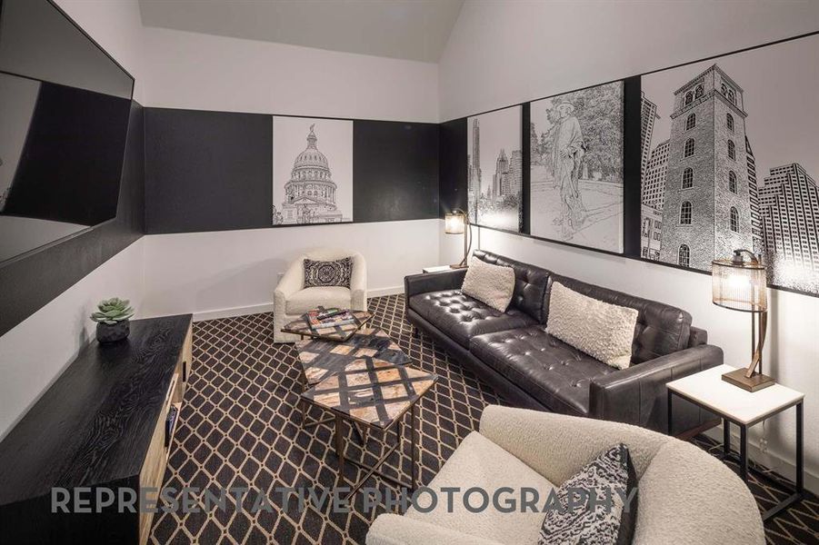 Furnished interior view inside a new home in Sandbrock Ranch, Aubrey (Image 14).