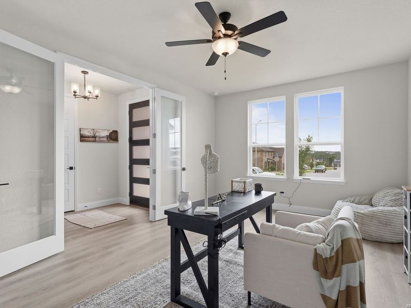 Furnished interior view inside a new home in The Reserve at Potranco Oaks, Castroville (Image 6).