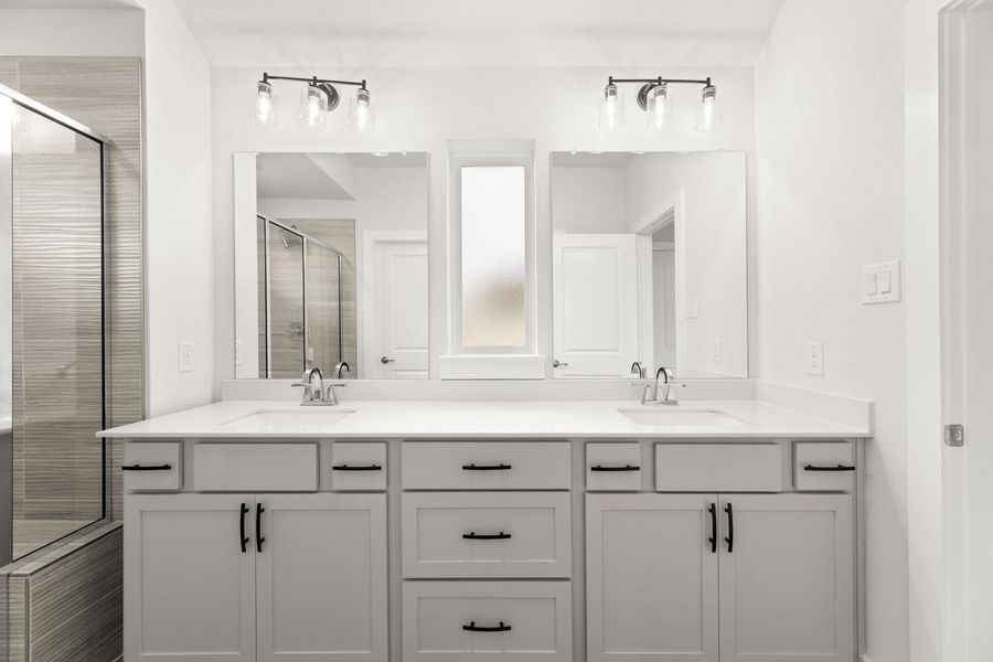 Furnished interior view inside a new home in Union Park, Little Elm (Image 8).