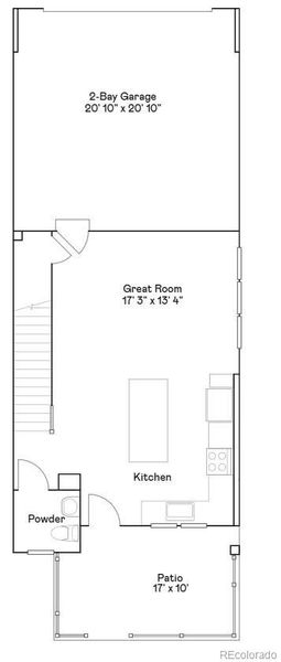 2D floor plan layout of this home in Parterre, Thornton, CO (Image 2).