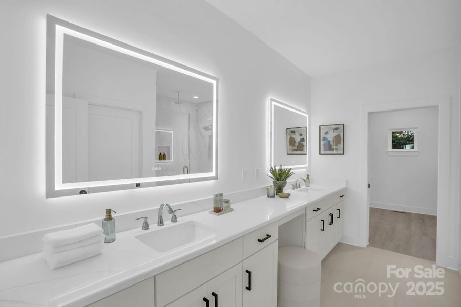 Furnished interior view inside a new home in , Charlotte (Image 16).