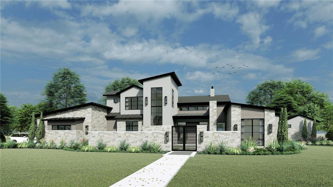 Front exterior of a new home in , Argyle, TX, highlighting curb appeal (Image 12).
