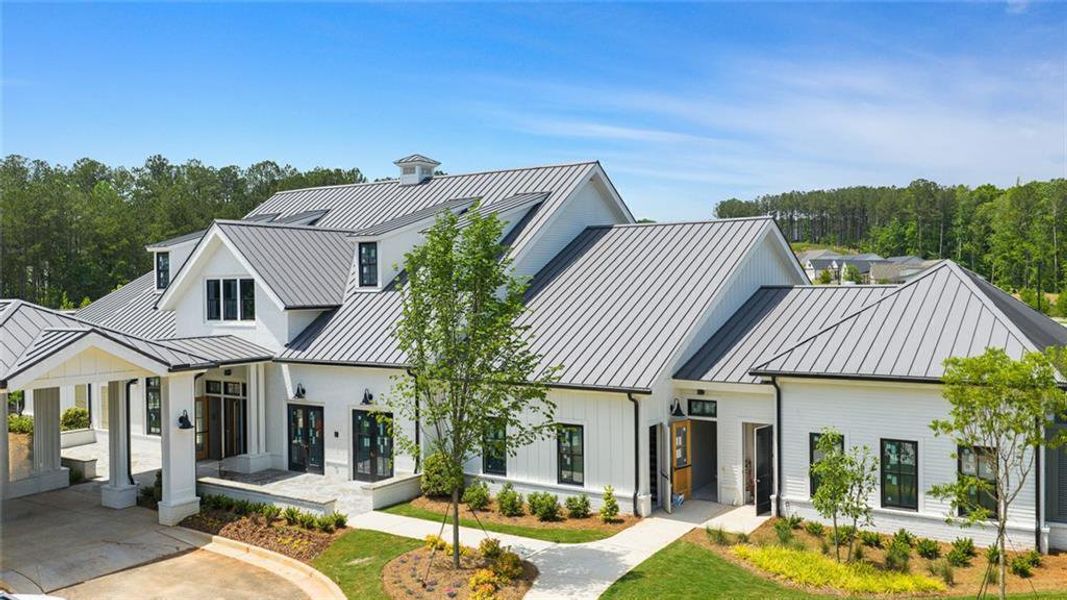 Front exterior of a new home in Soleil Belmont Park, Canton, GA, highlighting curb appeal (Image 25).