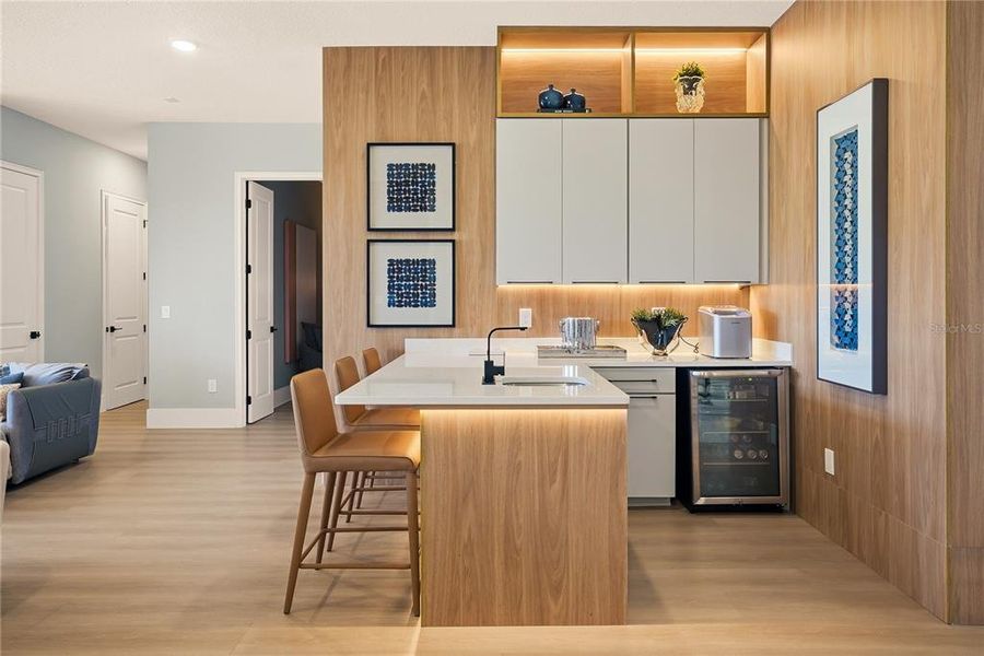 Furnished interior view inside a new home in Avalon Ridge, Winter Garden (Image 37).