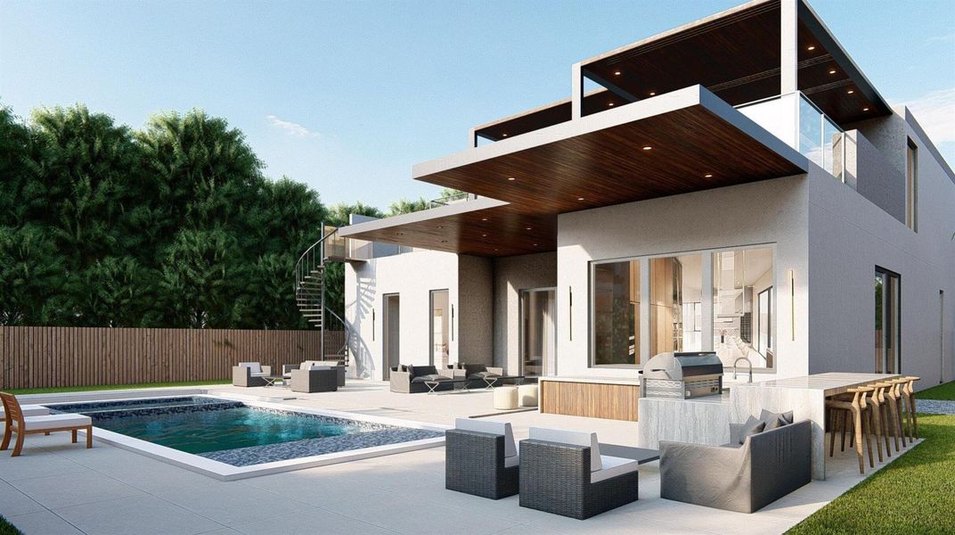 Exterior details and patio area of a home in , Wilton Manors (Image 25). Exterior details and patio area of a home in , Wilton Manors (Image 25).