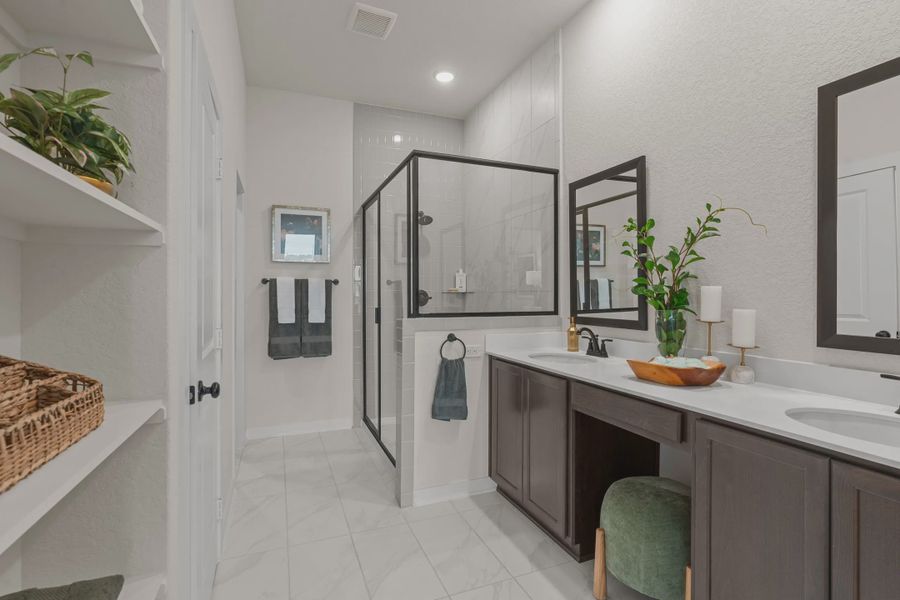 Representative furnished interior of a home built from the Tobias by Chesmar Homes in The Crossvine, Forney (Image 6).