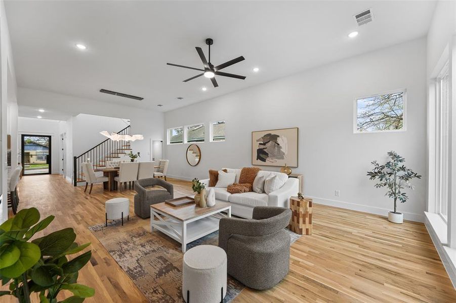 Furnished interior view inside a new home in , Dallas (Image 11).