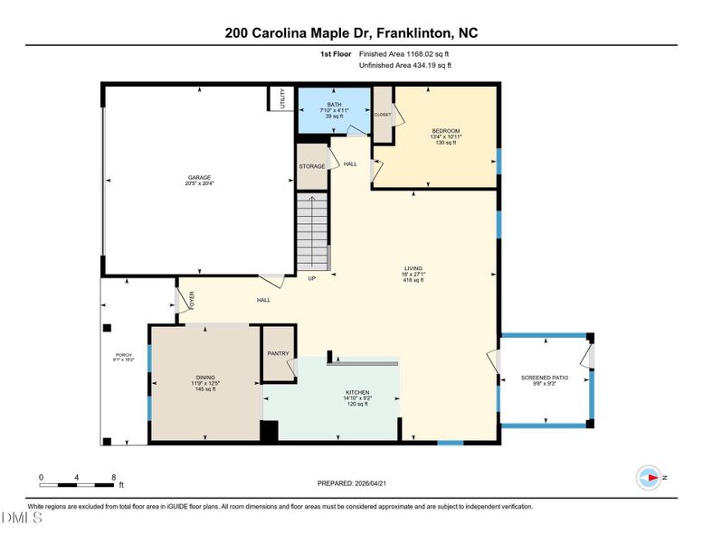 Floor Plan_200 Carolina Maple_1st Floor