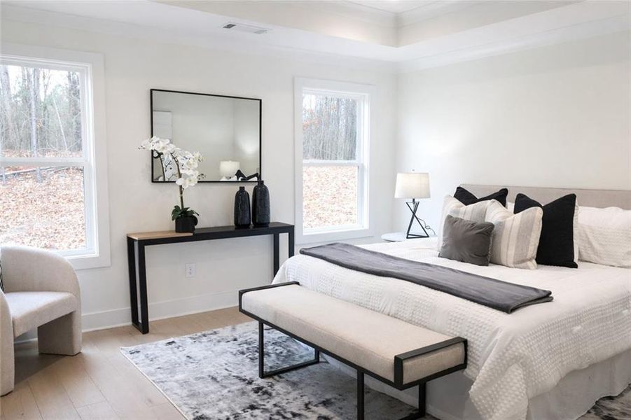 Furnished interior view inside a new home in Creekside, Decatur (Image 2). Furnished interior view inside a new home in Creekside, Decatur (Image 2).