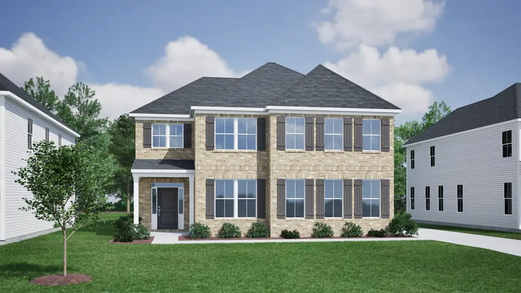Representative exterior photo of a completed home built from the Saluda II - Vanguard Collection by Mungo Homes in Porter Ridge, Elgin, SC (Image 21).