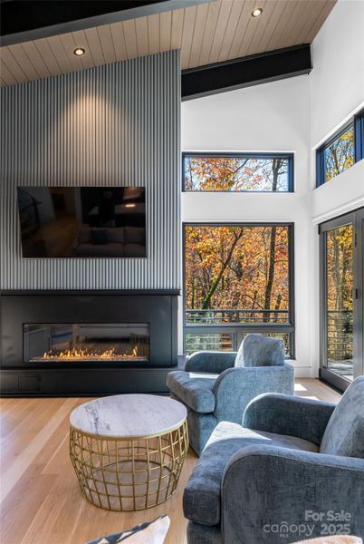 Exterior details and patio area of a home in , Montreat (Image 30).
