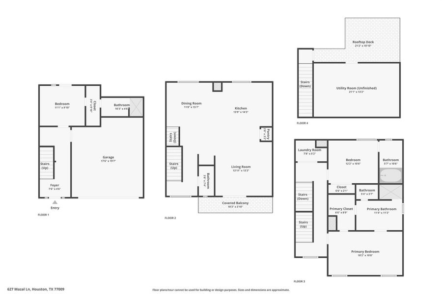 2D floor plan layout of this home in , Houston, TX (Image 6).