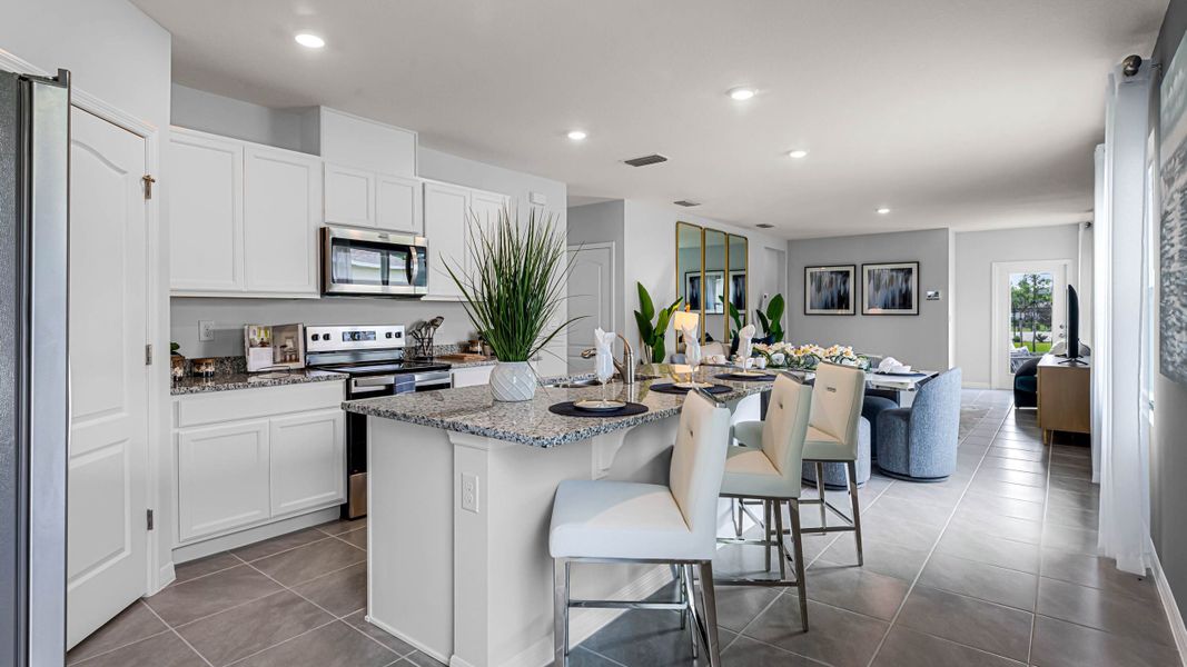 Representative furnished interior of a home built from the Harper by D.R. Horton in Deerbrook, Land O' Lakes (Image 4).