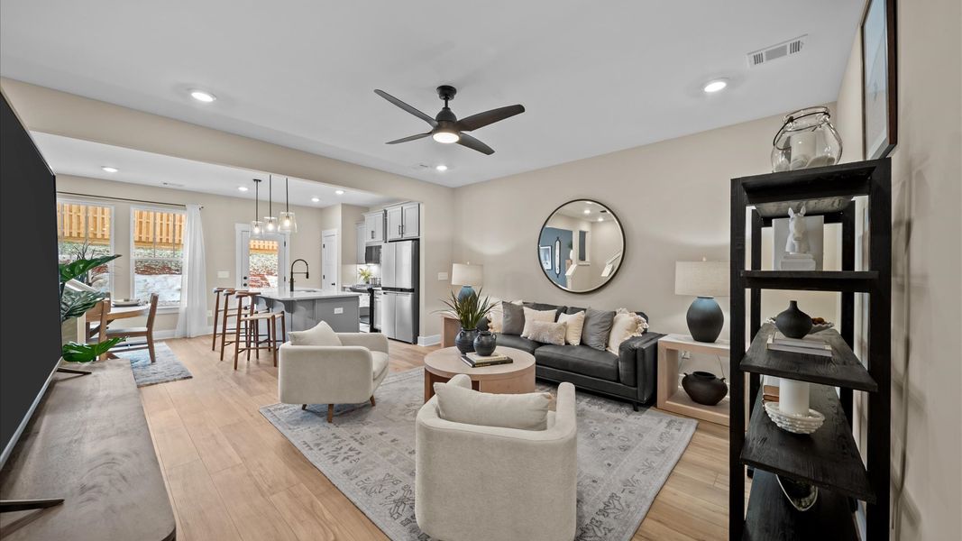 Furnished interior view inside a new home in Clayton Crossing, Arden (Image 3).