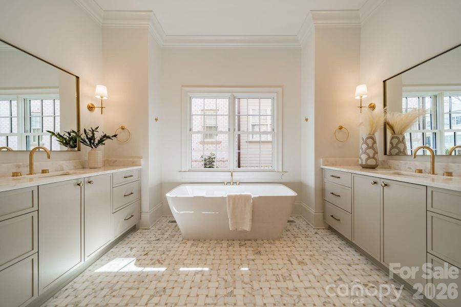 Furnished interior view inside a new home in , Charlotte (Image 28).